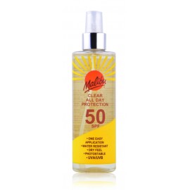 Malibu Clear Protection SPF 50 skaidrus losjonas nuo saulės 250 ml.