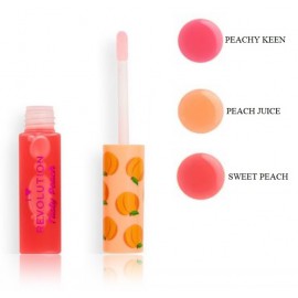 Makeup Revolution Tasty Peach Lip Oil lūpų aliejus 6 ml.