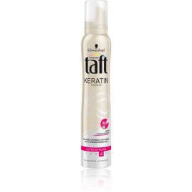 Schwarzkopf Taft Keratin Mousse stiprios fiksacijos plaukų putos su keratinu 200 ml.