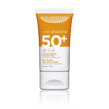 Clarins Dry Touch SPF 50+ veido kremas nuo saulės