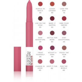 Maybelline Super Stay Ink Crayon Lipstick matiniai lūpų dažai 1,13 g.