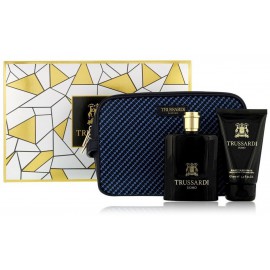 Trussardi Uomo rinkinys vyrams (100 ml. EDT + 100 ml. dušo gelis + kosmetinė)