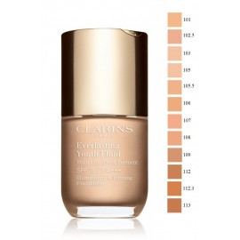 Clarins Everlasting Youth Fluid Illuminating & Firming Foundation makiažo pagrindas 30 ml.