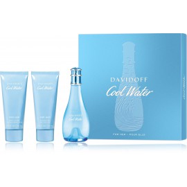 Davidoff Cool Water Woman набор для женщин (100 мл. EDT + 75 мл. лосьон для тела + 75 мл. Гель для душа)