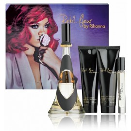 Rihanna Reb'l Fleur rinkinys moterims (100 ml. EDP + 10 ml. EDP + 90 ml. losjonas + 90 ml. dušo gelis)