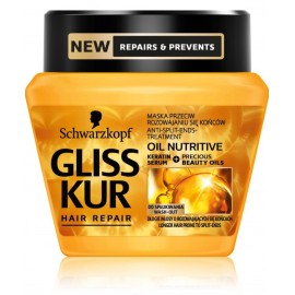 Schwarzkopf Gliss Kur Oil Nutritive atkuriamoji kaukė plaukams 300 ml.