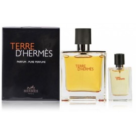 Hermes Terre D'Hermes Pure Parfum rinkinys vyrams (75 ml. + 12,5 ml.)