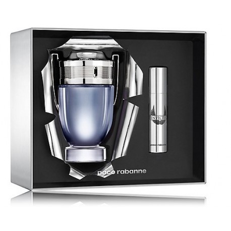 Paco Rabanne Invictus rinkinys vyrams (100 ml. EDT + 10 ml. EDT)