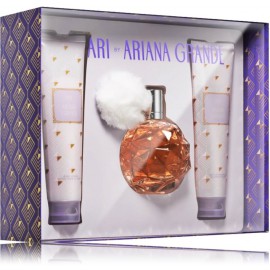 Ariana Grande Ari rinkinys moterims (100 ml. EDP + kūno losjonas 100 ml. + dušo gelis 100 ml.)