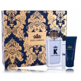 Dolce & Gabbana K rinkinys vyrams (100 ml. EDT + 10 ml. EDT + 50 ml. dušo gelis)