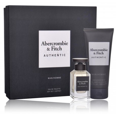 Abercrombie & Fitch Authentic Man rinkinys vyrams (50 ml. EDT + 200 ml. dušo gelis)