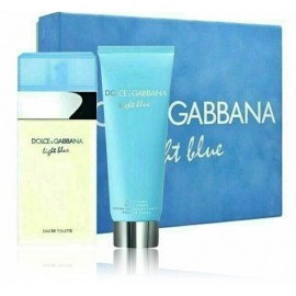 Dolce & Gabbana Light Blue rinkinys moterims (100 ml. EDT + 75 ml. kūno losjonas)