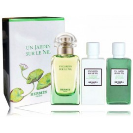 Hermes Un Jardin Sur Le Nil rinkinys moterims (50 ml. EDT + 40 ml. dušo gelis + 40 ml. kūno losjonas)